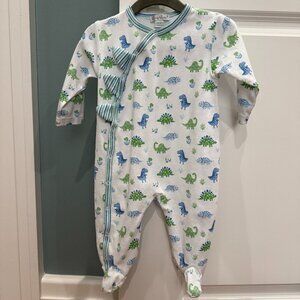 Kissy Kissy Baby Boys Long Sleeve Dinosaur Printed Footie Coverall | Size 6-9M